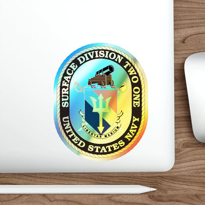 SURFACE DIVISION TWO ONE (U.S. Navy) Holographic STICKER Die-Cut Vinyl Decal-The Sticker Space