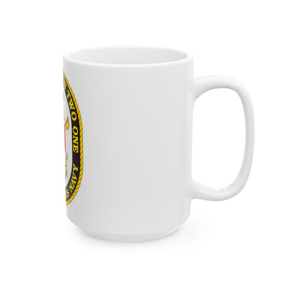 SURFACE DIVISION TWO ONE (U.S. Navy) White Coffee Mug-The Sticker Space