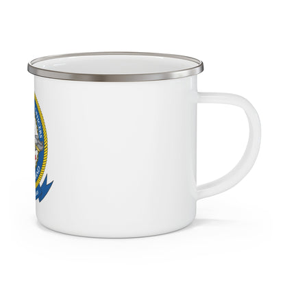 Surface Warfare Officer School Command Great Lakes (U.S. Navy) Enamel Mug 12oz-12oz-The Sticker Space