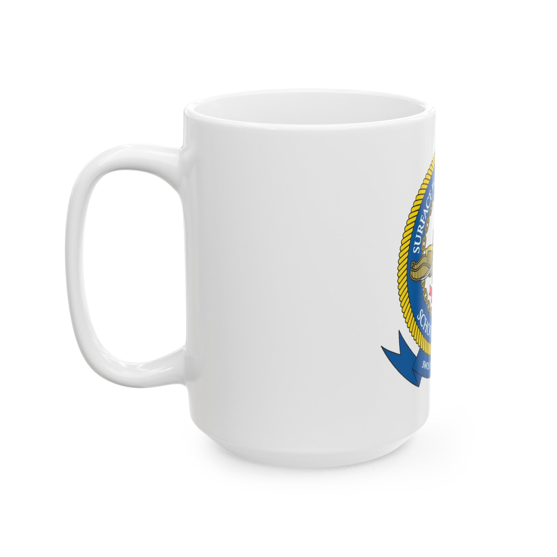 Surface Warfare Officer School Command Great Lakes (U.S. Navy) White Coffee Mug-The Sticker Space