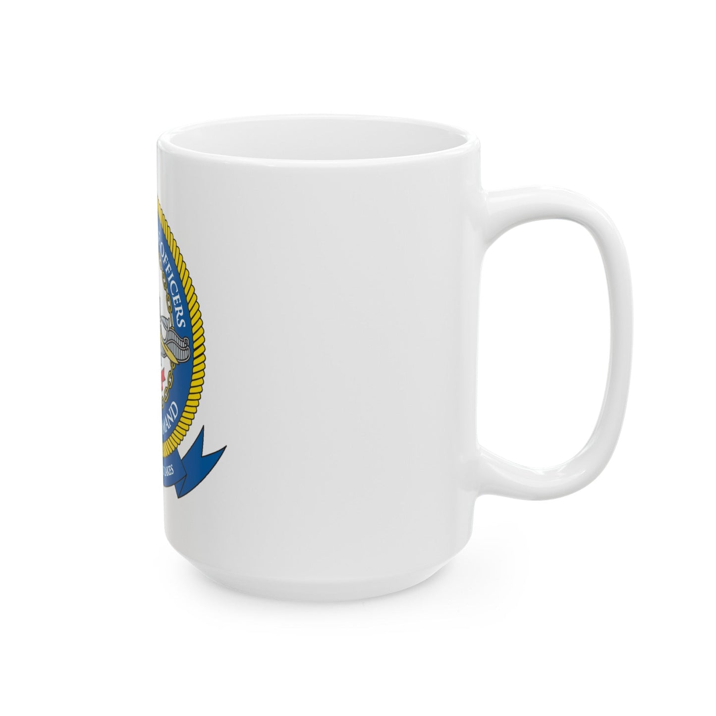 Surface Warfare Officer School Command Great Lakes (U.S. Navy) White Coffee Mug-The Sticker Space