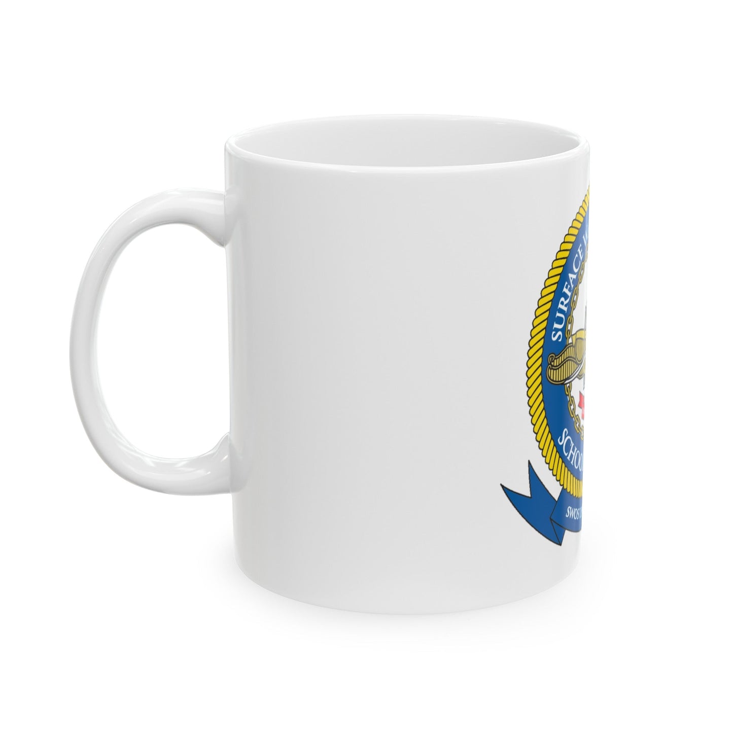 Surface Warfare Officer School Command Great Lakes (U.S. Navy) White Coffee Mug-The Sticker Space