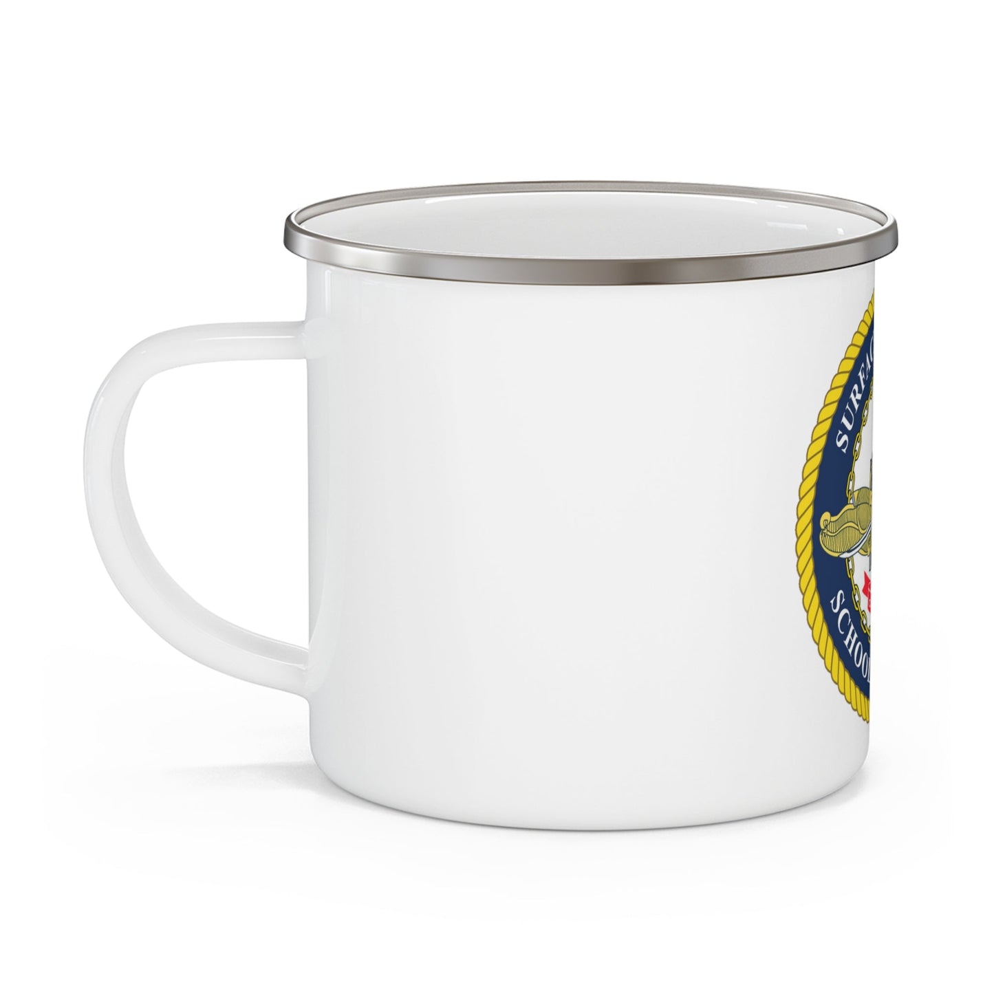 Surface Warfare Schools Command (U.S. Navy) Enamel Mug 12oz-12oz-The Sticker Space