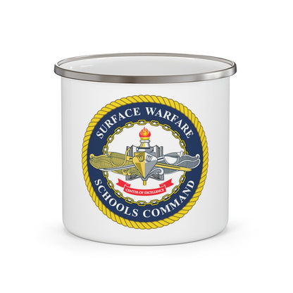 Surface Warfare Schools Command (U.S. Navy) Enamel Mug 12oz-12oz-The Sticker Space