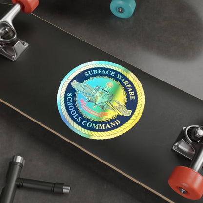 Surface Warfare Schools Command (U.S. Navy) Holographic STICKER Die-Cut Vinyl Decal-The Sticker Space