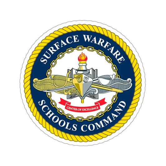 Surface Warfare Schools Command (U.S. Navy) STICKER Vinyl Die-Cut Decal 6 Inch - The Sticker Space