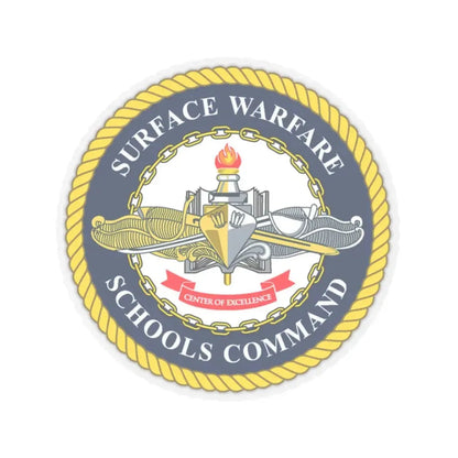 Surface Warfare Schools Command (U.S. Navy) STICKER Vinyl Kiss-Cut Decal 2 Inch Transparent - The Sticker Space
