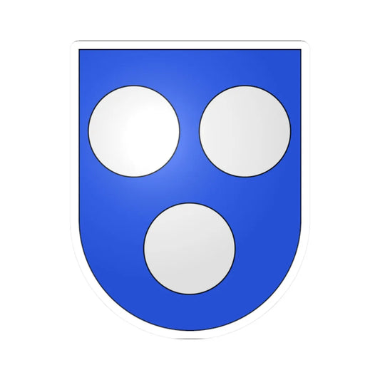 Surpierre-coat of arms (Switzerland) (Coat of Arms) STICKER Vinyl Kiss-Cut Decal 2 Inch White - The Sticker Space