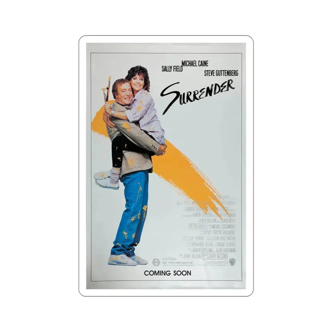 Surrender 1987 Movie Poster STICKER Vinyl Die-Cut Decal 4 Inch - The Sticker Space