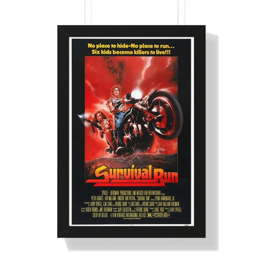 SURVIVAL RUN 1979 - Framed Movie Poster 16″ x 24″ Black - The Sticker Space