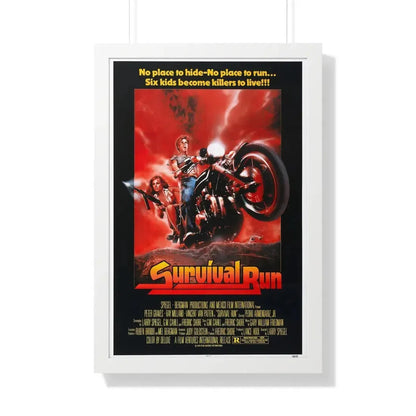 SURVIVAL RUN 1979 - Framed Movie Poster 20" x 30" White - The Sticker Space