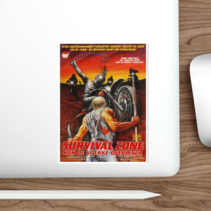 SURVIVAL ZONE (DANISH) 1983 Movie Poster STICKER Vinyl Die-Cut Decal-The Sticker Space