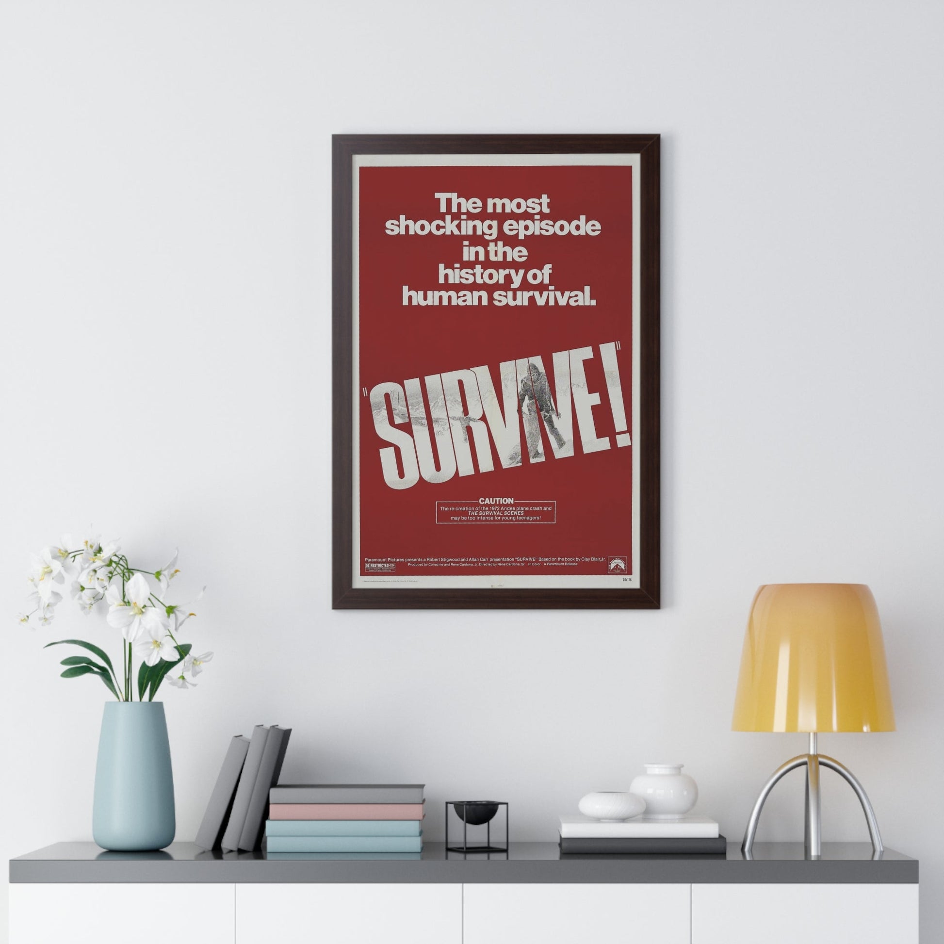 SURVIVE! 1976 - Framed Movie Poster-The Sticker Space