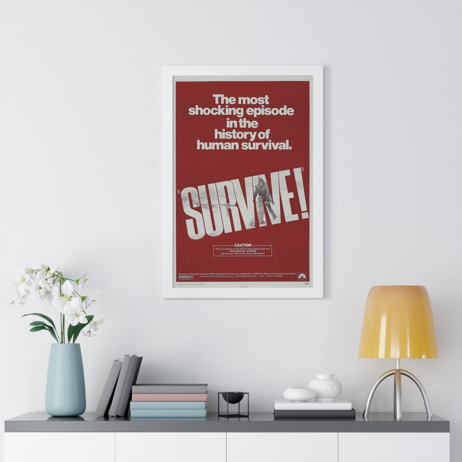 SURVIVE! 1976 - Framed Movie Poster-The Sticker Space