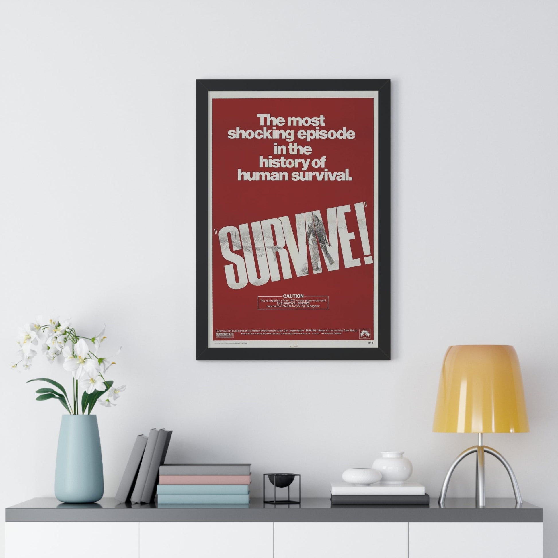 SURVIVE! 1976 - Framed Movie Poster-The Sticker Space