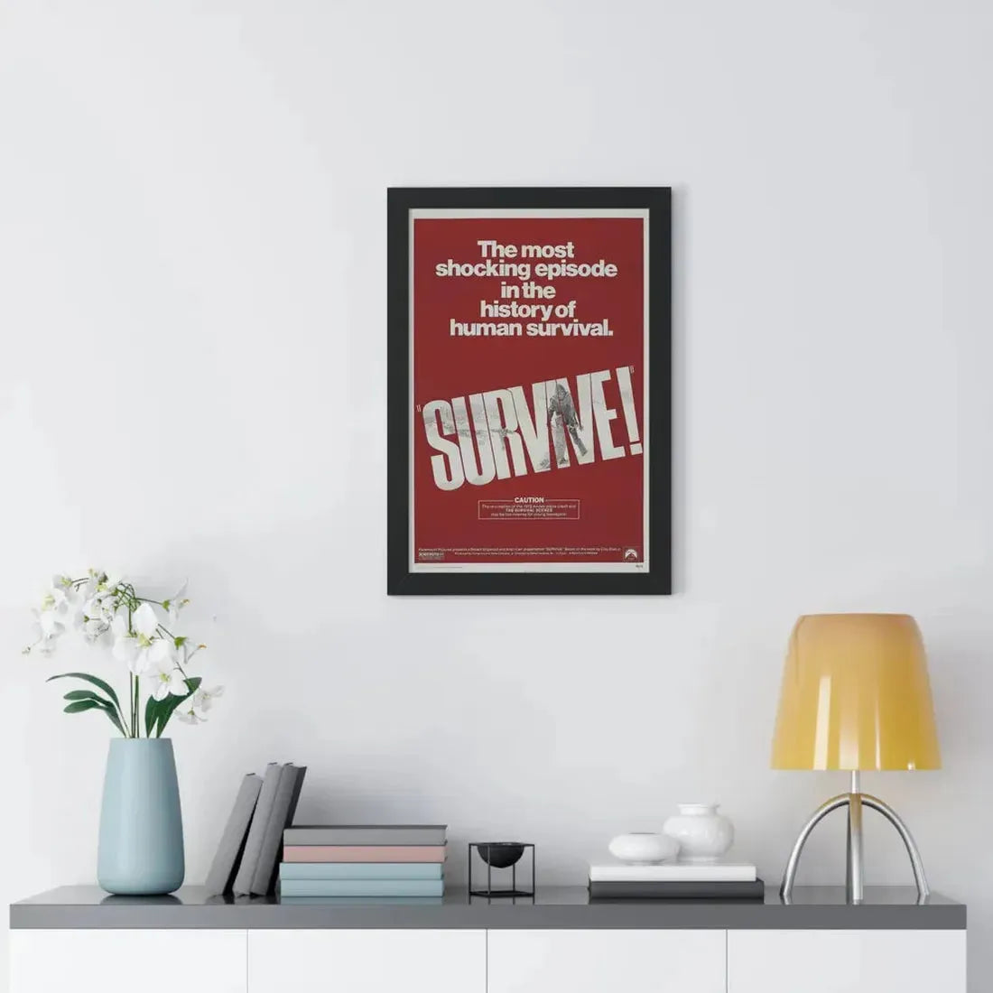 SURVIVE! 1976 - Framed Movie Poster - The Sticker Space
