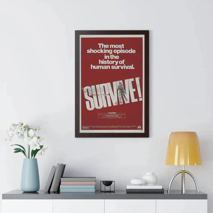 SURVIVE! 1976 - Framed Movie Poster - The Sticker Space