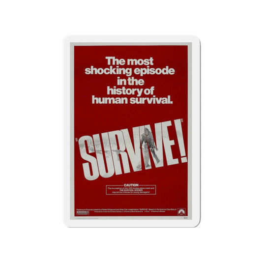 SURVIVE! 1976 Movie Poster - Refrigerator Magnet-2" x 2"-The Sticker Space