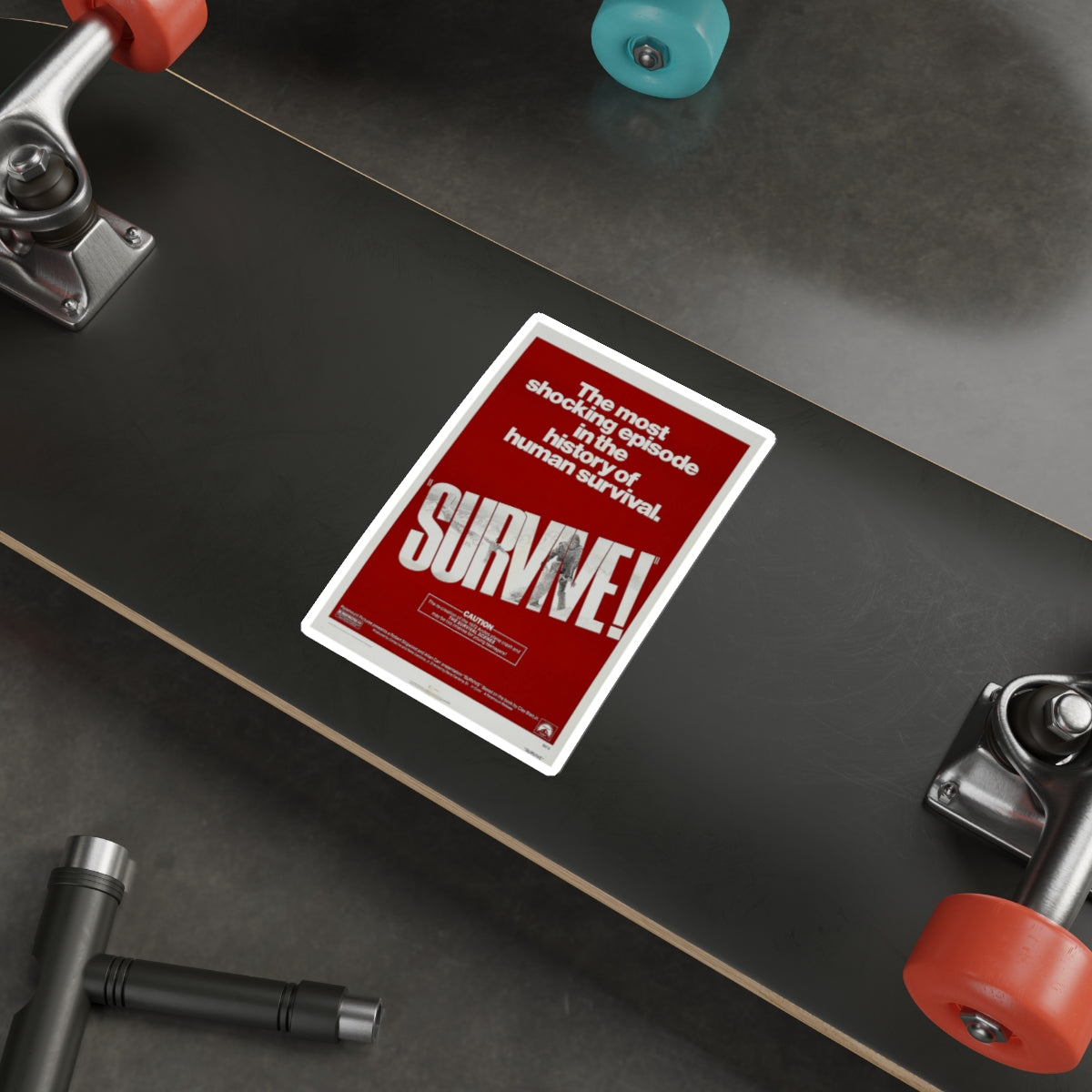 SURVIVE! 1976 Movie Poster STICKER Vinyl Die-Cut Decal-The Sticker Space