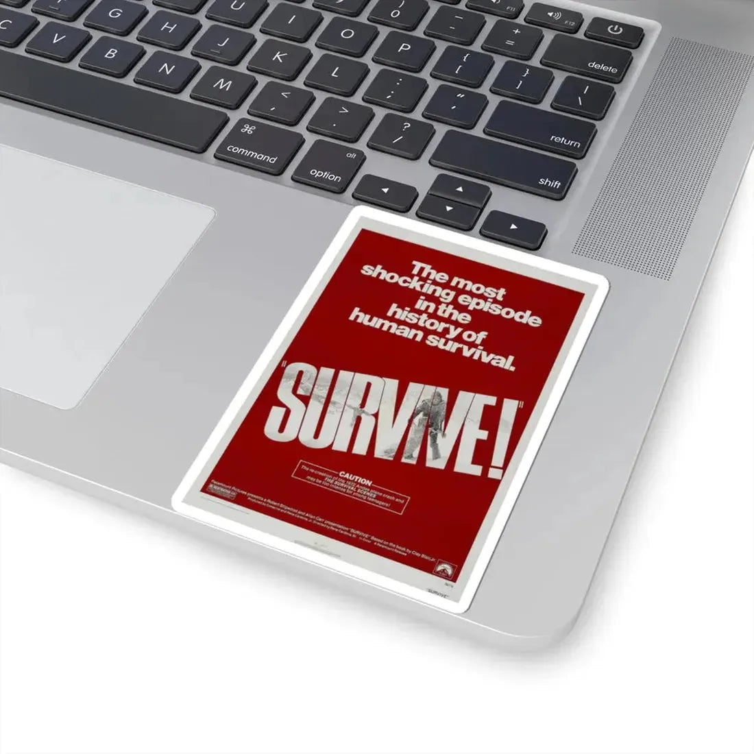 SURVIVE! 1976 Movie Poster - STICKER Vinyl Kiss-Cut Decal - The Sticker Space