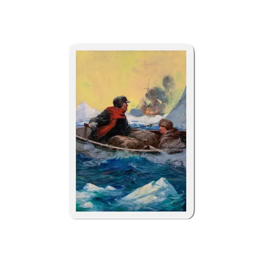 Surviving (Magazine Illustration) Refrigerator Magnet 6 Inch Die-Cut - The Sticker Space