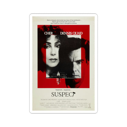 Suspect 1987 Movie Poster STICKER Vinyl Die-Cut Decal-2 Inch-The Sticker Space