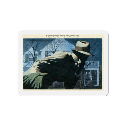 Suspect Unknown (detail) (Magazine Illustration) Refrigerator Magnet-4" x 4"-The Sticker Space