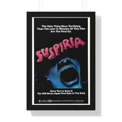 SUSPIRIA 1977 - Framed Movie Poster 16″ x 24″ Black - The Sticker Space