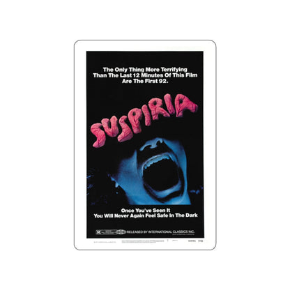 SUSPIRIA 1977 Movie Poster STICKER Vinyl Die-Cut Decal-White-The Sticker Space