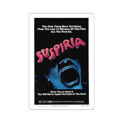 SUSPIRIA 1977 Movie Poster - STICKER Vinyl Kiss-Cut Decal 2 Inch White - The Sticker Space