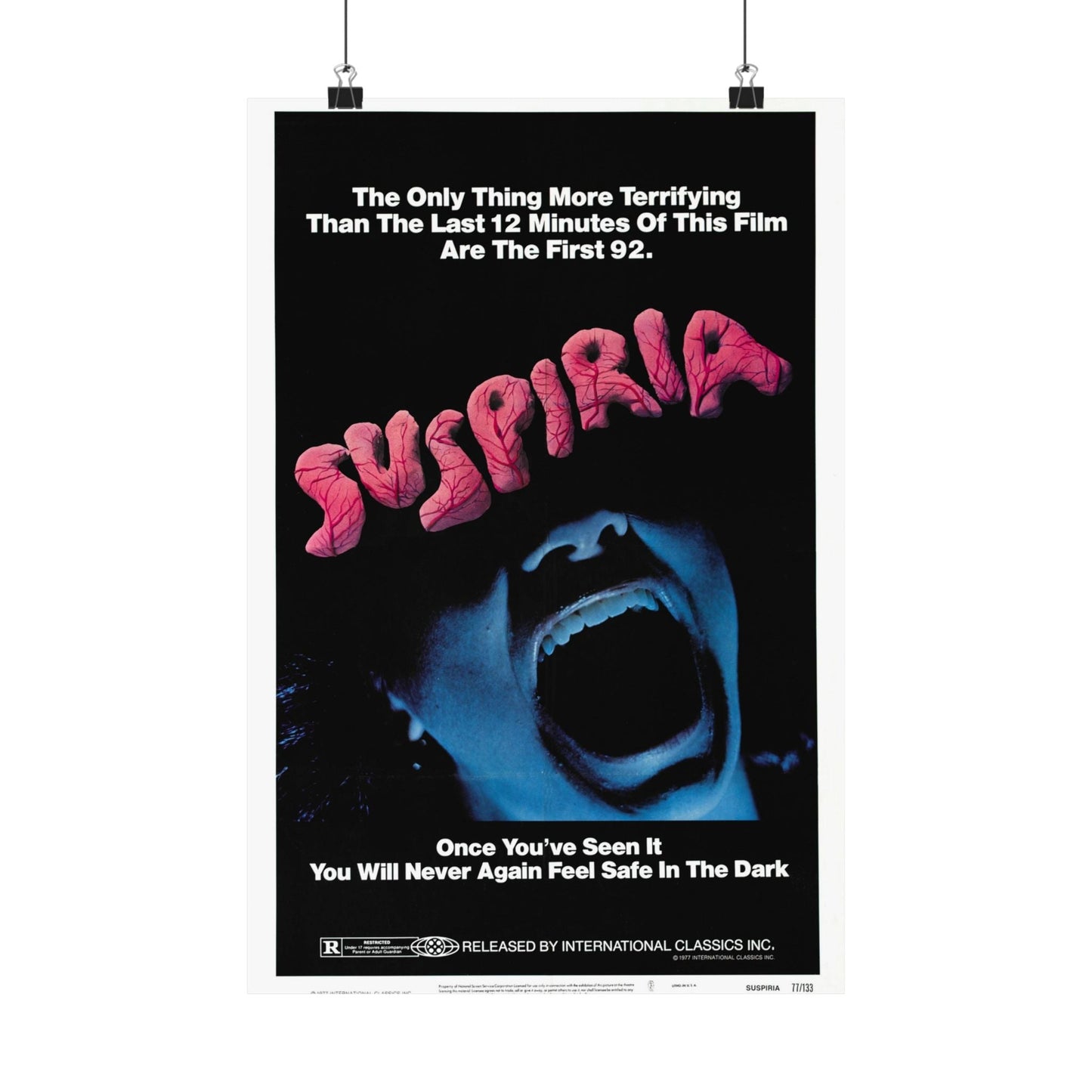 SUSPIRIA 1977 - Paper Movie Poster-12″ x 18″-The Sticker Space