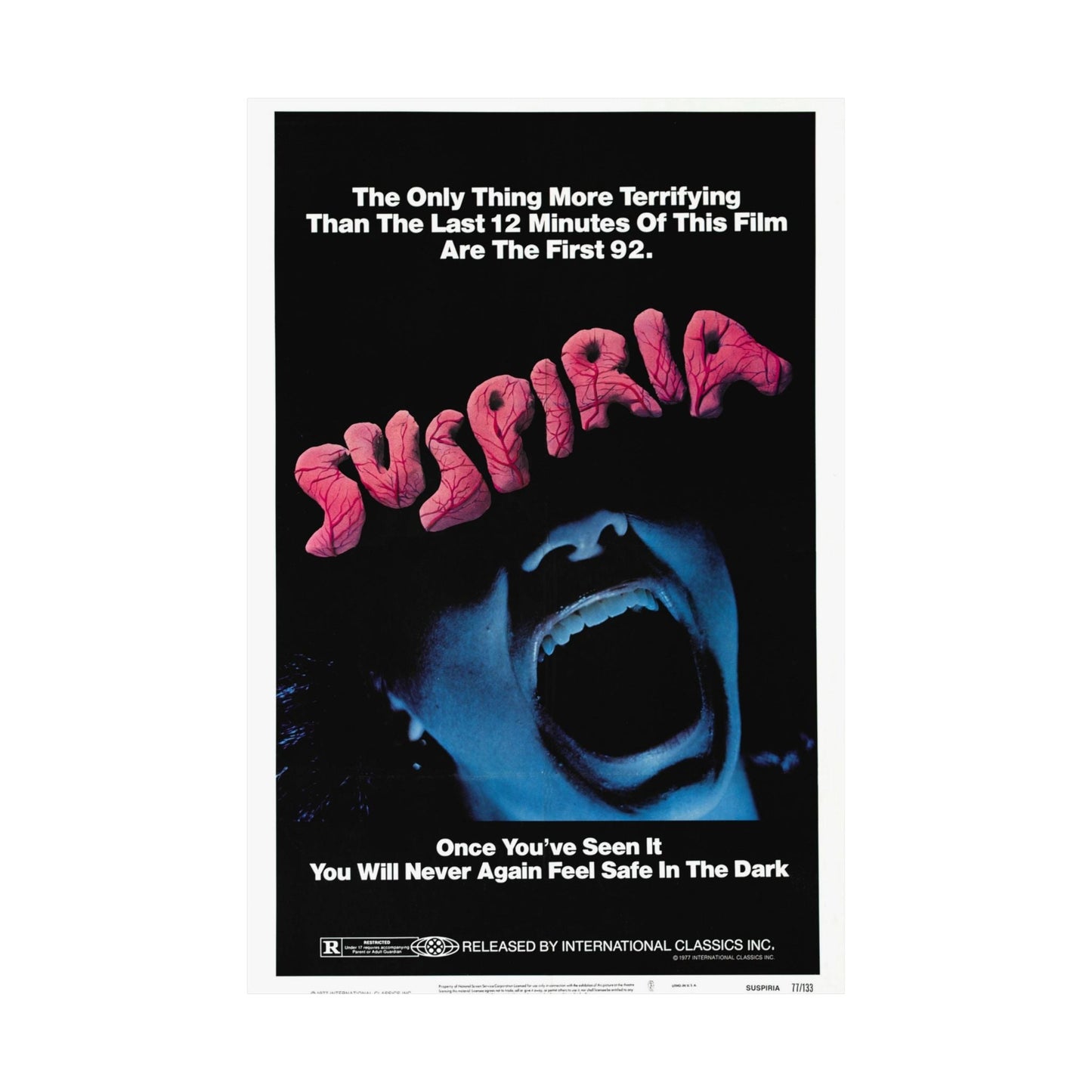 SUSPIRIA 1977 - Paper Movie Poster-The Sticker Space