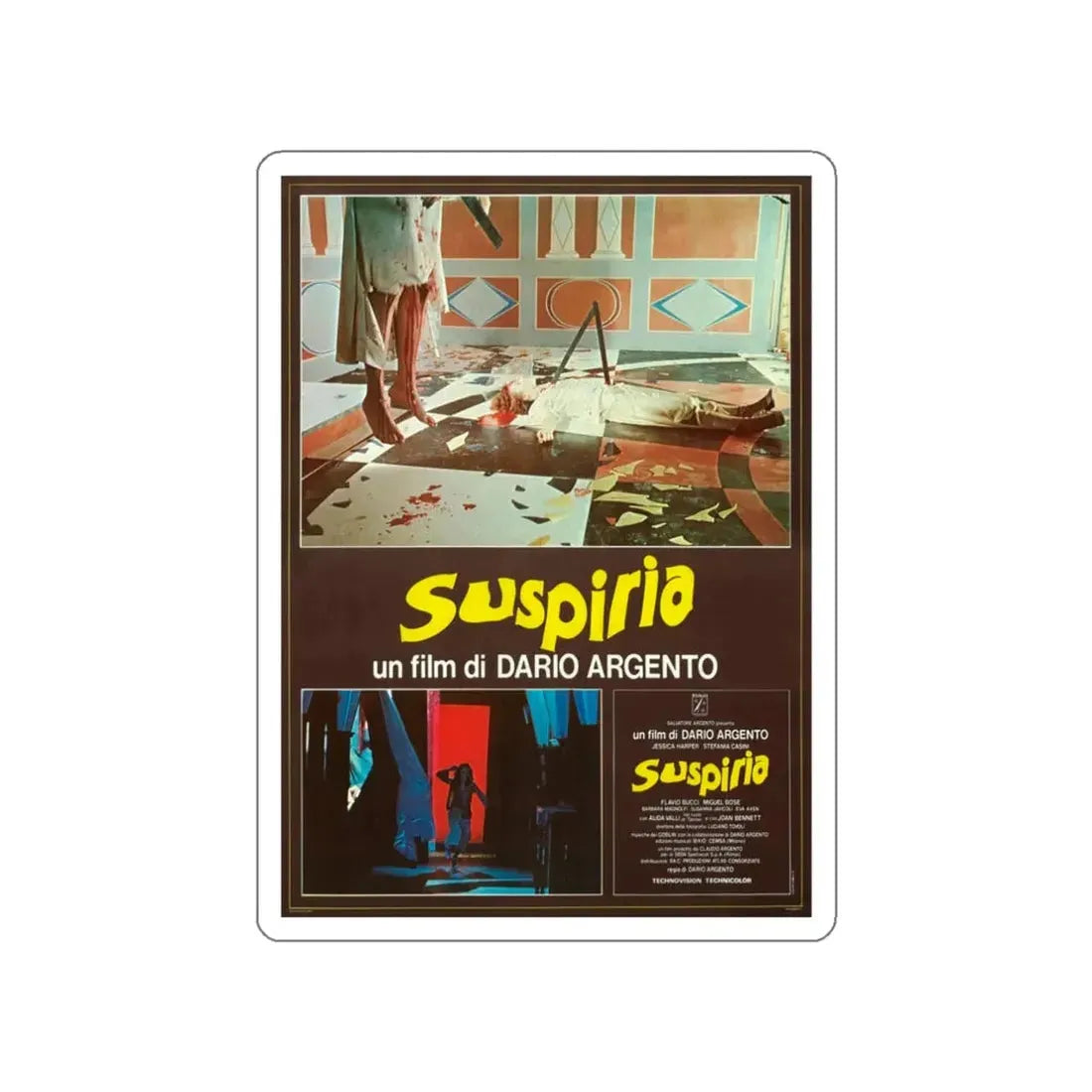 SUSPIRIA (2) 1977 Movie Poster STICKER Vinyl Die-Cut Decal 3 Inch - The Sticker Space