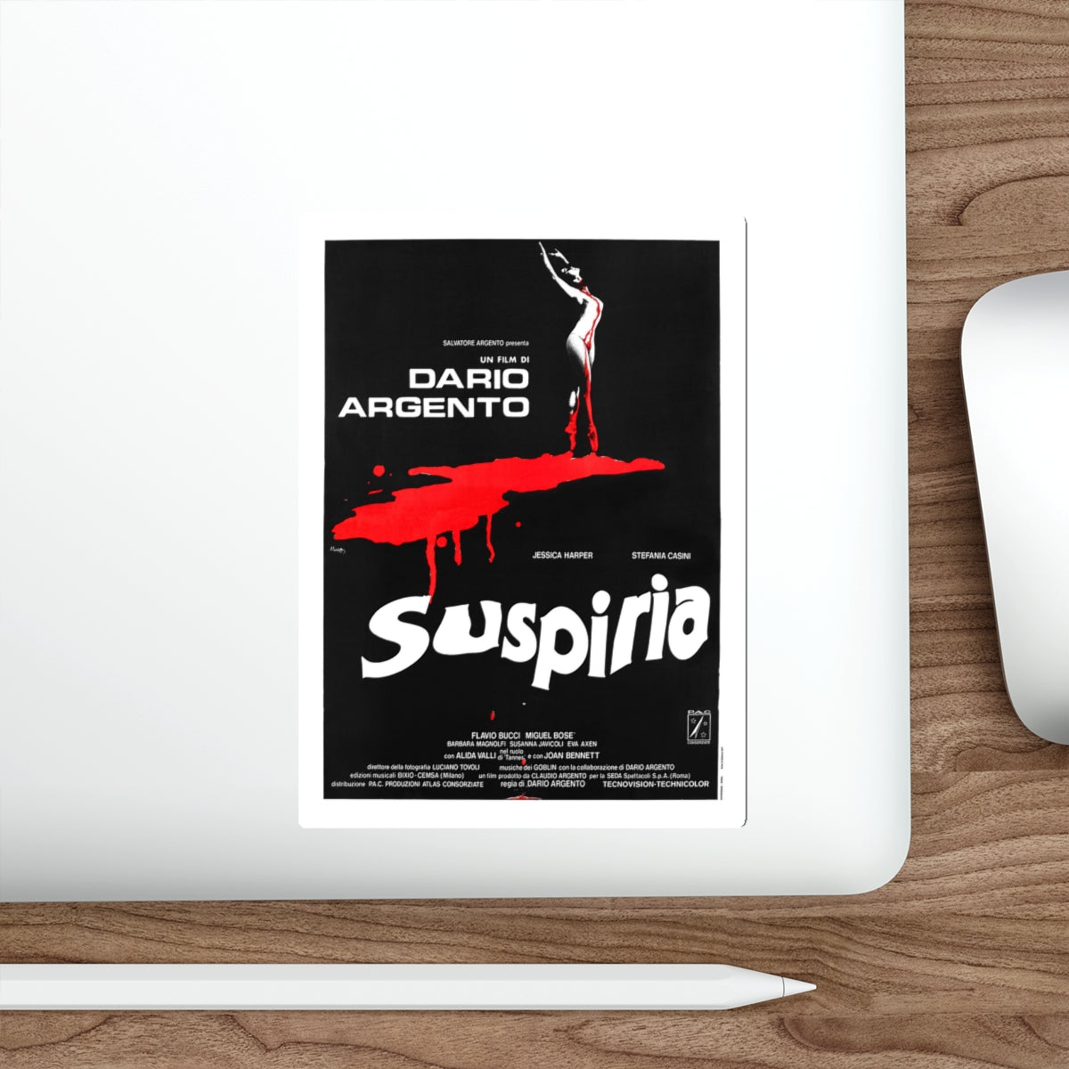 SUSPIRIA (4) 1977 Movie Poster STICKER Vinyl Die-Cut Decal-The Sticker Space