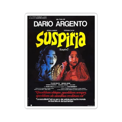 SUSPIRIA (FRENCH) 1977 Movie Poster - STICKER Vinyl Kiss-Cut Decal 2 Inch White - The Sticker Space