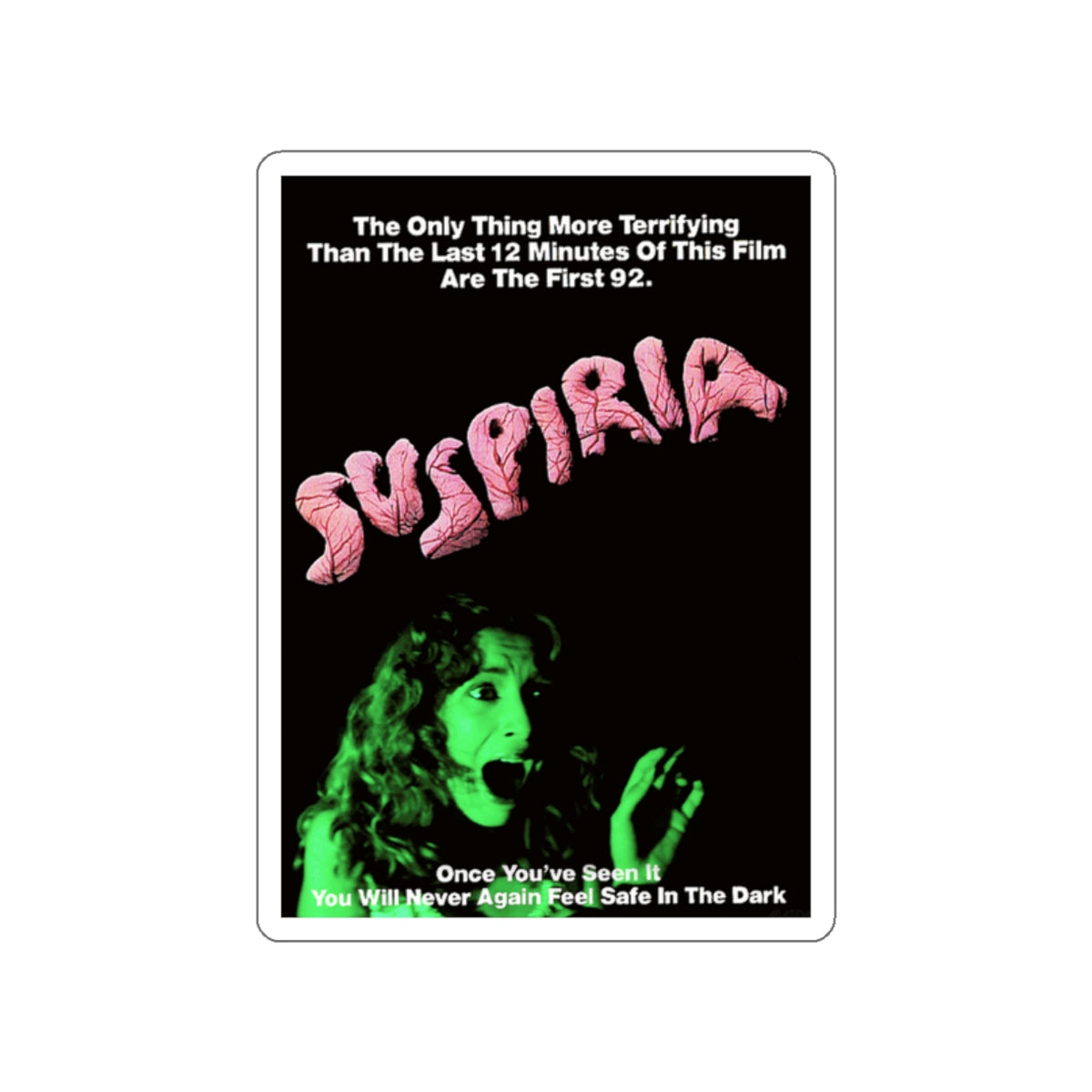 SUSPIRIA (MOTION) 1977 Movie Poster STICKER Vinyl Die-Cut Decal-White-The Sticker Space