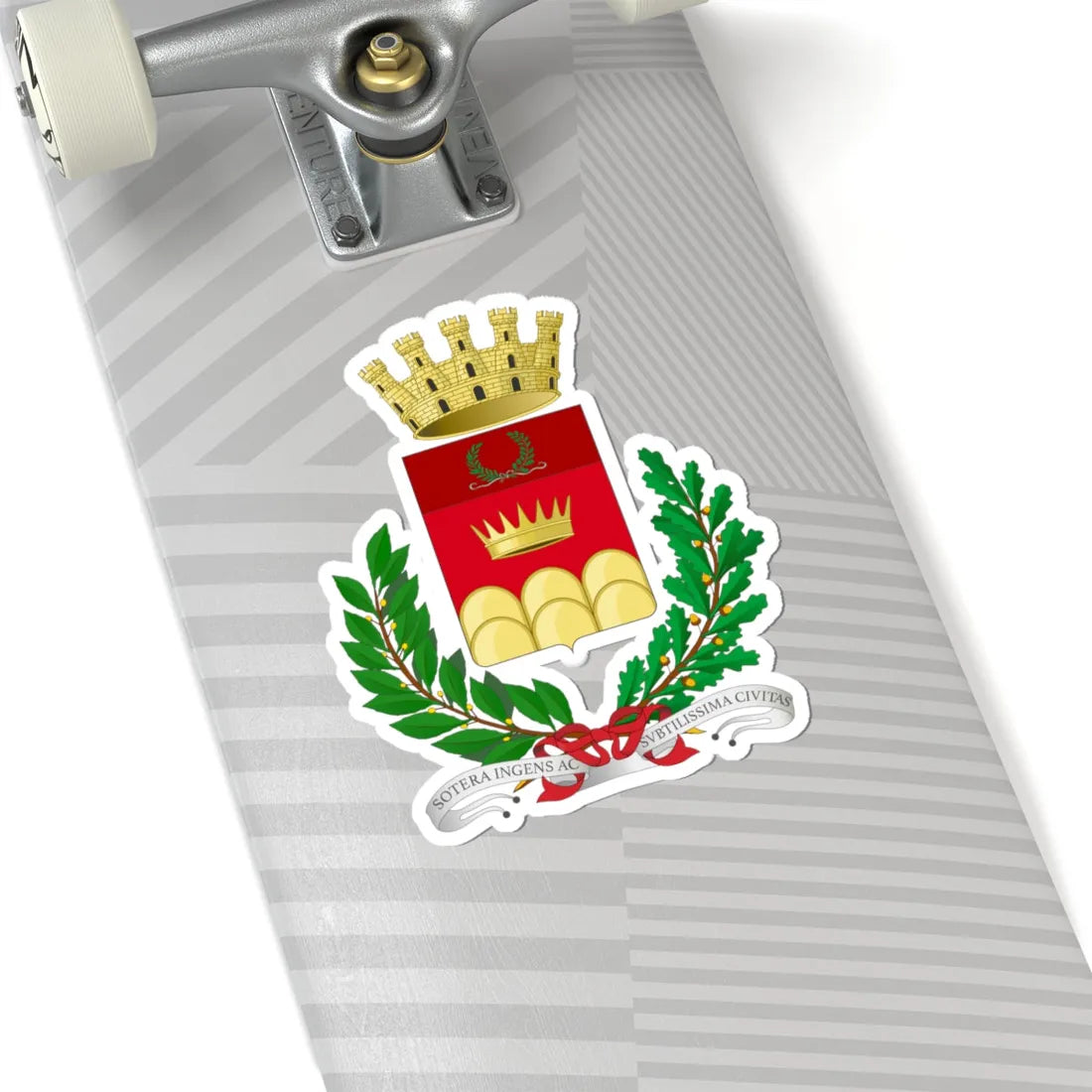 Sutera-Stemma (Italy) (Coat of Arms) STICKER Vinyl Kiss-Cut Decal - The Sticker Space