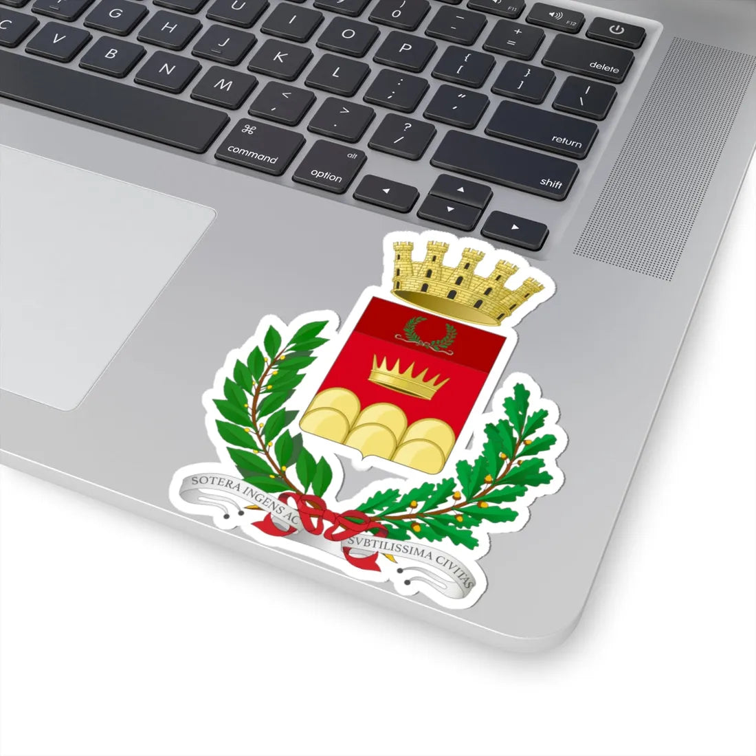 Sutera-Stemma (Italy) (Coat of Arms) STICKER Vinyl Kiss-Cut Decal - The Sticker Space