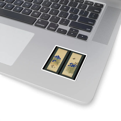 Suzuki Kiitsu 鈴木基一 - Irises - mid-1850s v1 - STICKER Vinyl Kiss-Cut Decal