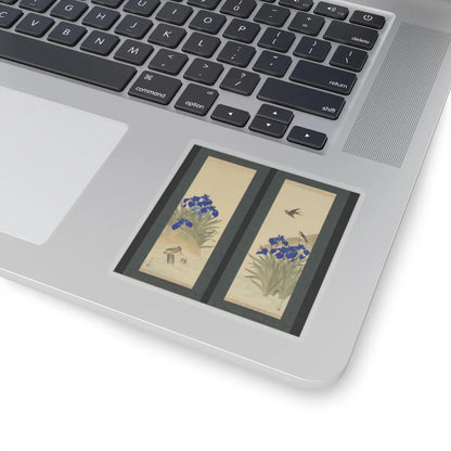 Suzuki Kiitsu 鈴木基一 - Irises - mid-1850s v1 - STICKER Vinyl Kiss-Cut Decal