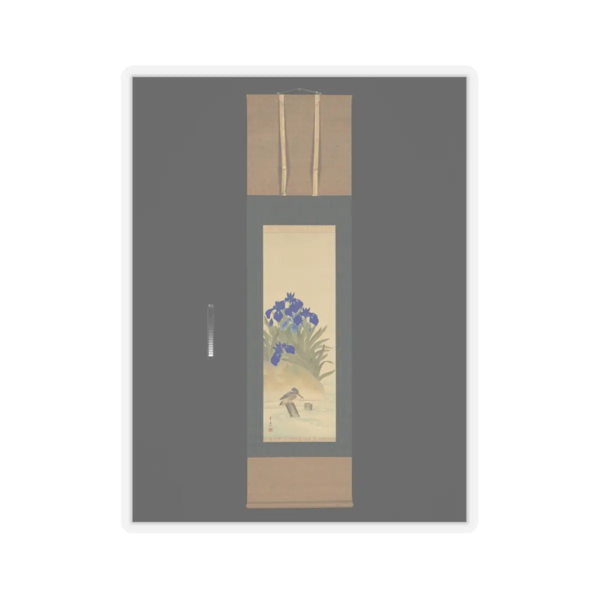 Suzuki Kiitsu 鈴木基一 - Irises - mid-1850s v6 - STICKER Vinyl Kiss-Cut Decal