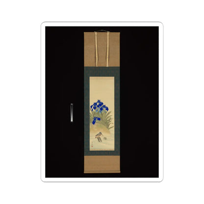 Suzuki Kiitsu 鈴木基一 - Irises - mid-1850s v6 - STICKER Vinyl Kiss-Cut Decal