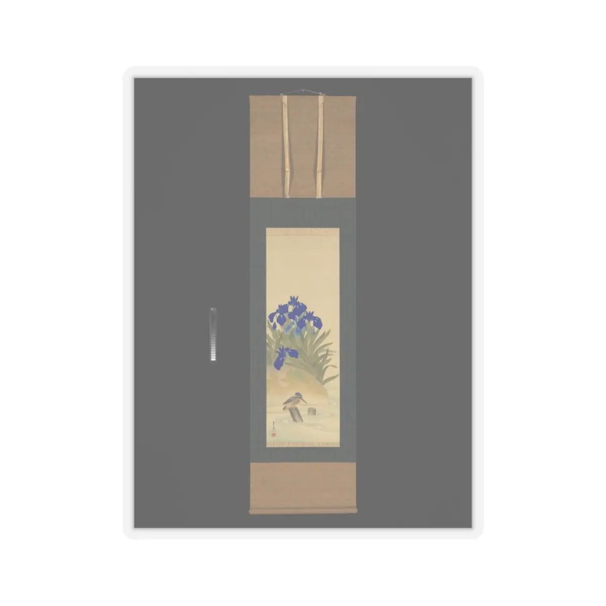 Suzuki Kiitsu 鈴木基一 - Irises - mid-1850s v6 - STICKER Vinyl Kiss-Cut Decal