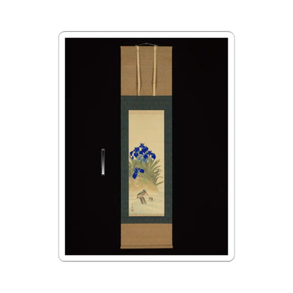 Suzuki Kiitsu 鈴木基一 - Irises - mid-1850s v6 - STICKER Vinyl Kiss-Cut Decal