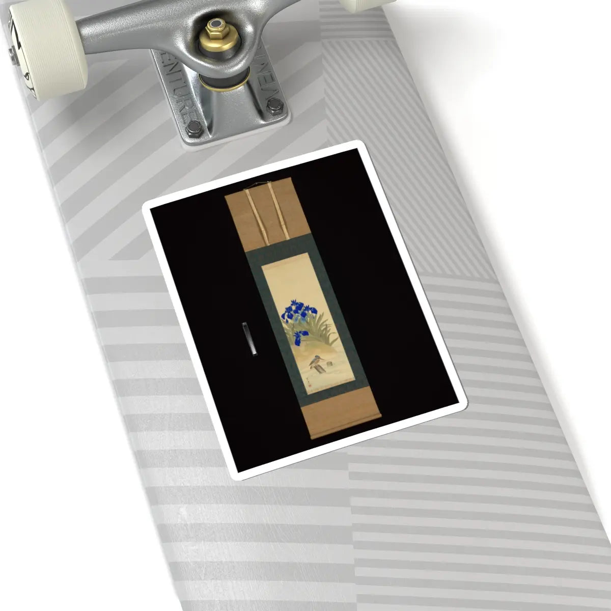 Suzuki Kiitsu 鈴木基一 - Irises - mid-1850s v6 - STICKER Vinyl Kiss-Cut Decal