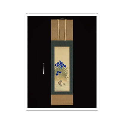 Suzuki Kiitsu 鈴木基一 - Irises - mid-1850s v6 - STICKER Vinyl Kiss-Cut Decal