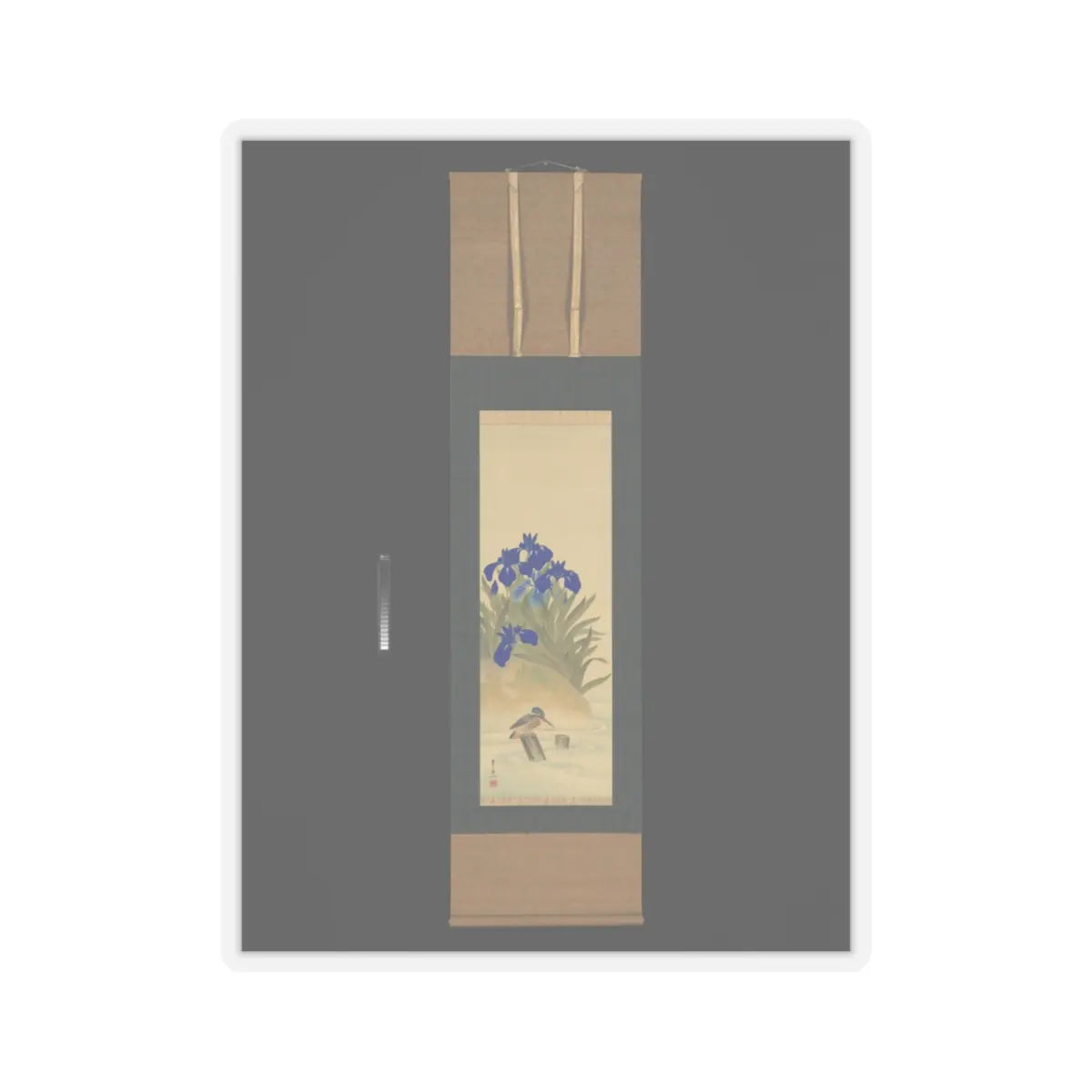 Suzuki Kiitsu 鈴木基一 - Irises - mid-1850s v6 - STICKER Vinyl Kiss-Cut Decal
