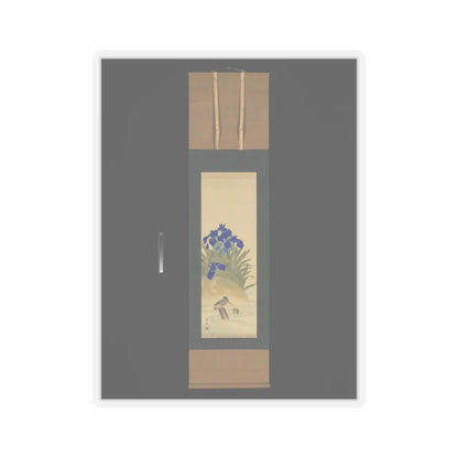 Suzuki Kiitsu 鈴木基一 - Irises - mid-1850s v6 - STICKER Vinyl Kiss-Cut Decal
