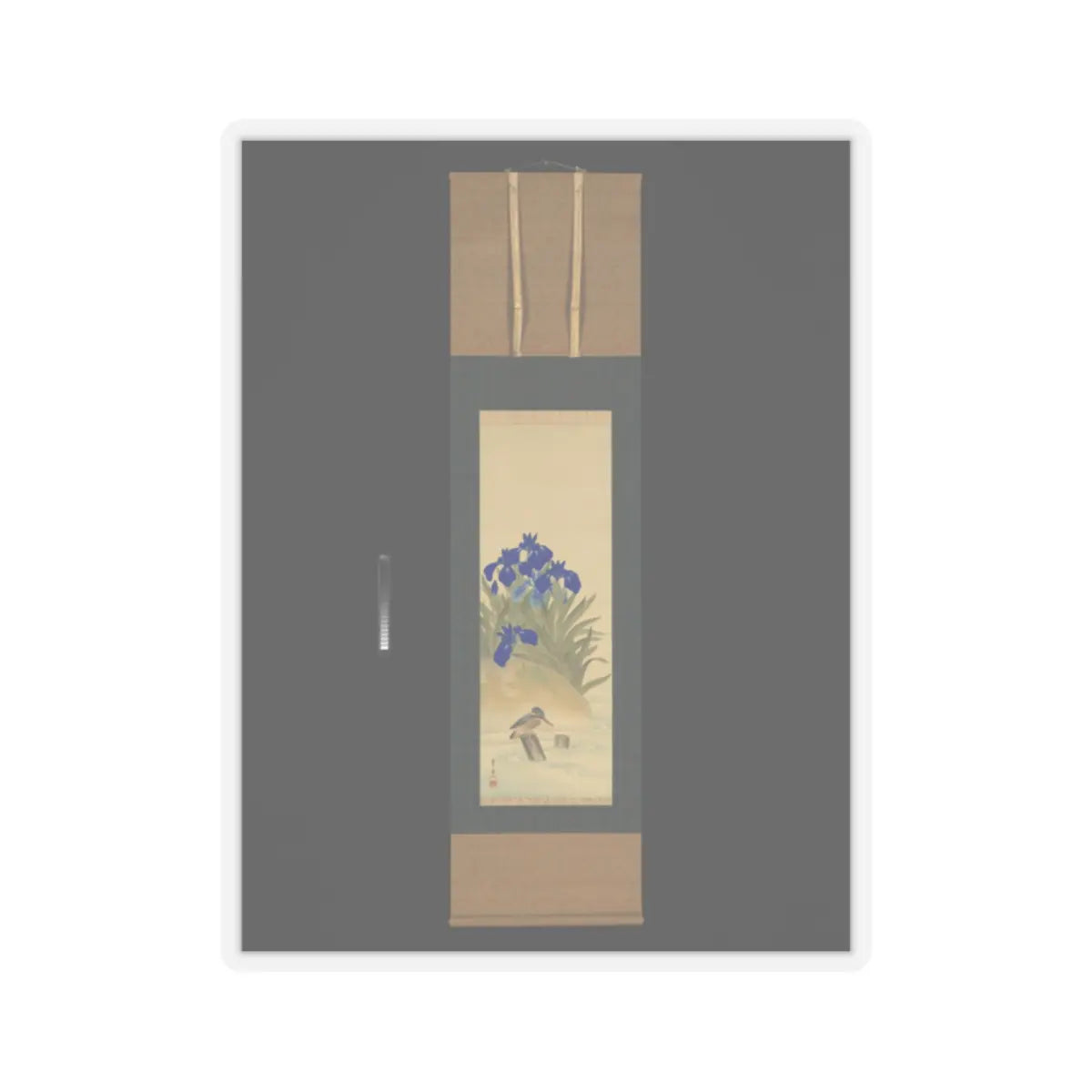 Suzuki Kiitsu 鈴木基一 - Irises - mid-1850s v6 - STICKER Vinyl Kiss-Cut Decal