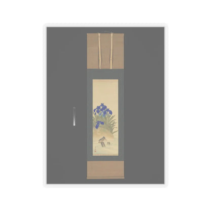 Suzuki Kiitsu 鈴木基一 - Irises - mid-1850s v6 - STICKER Vinyl Kiss-Cut Decal